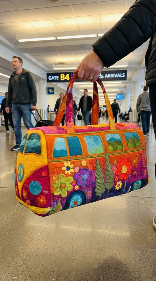 Hippie Bus Weekender at the airport