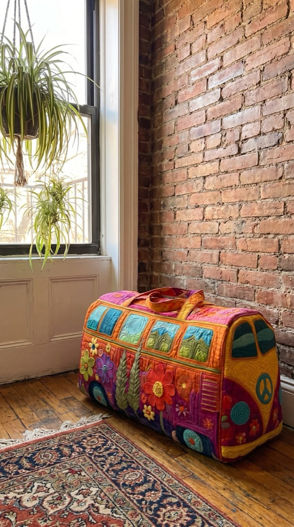 Hippie Bus Weekender in a city apartment