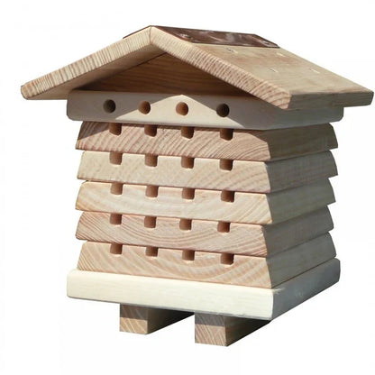 Blossom Guardian bee hotel, angled view