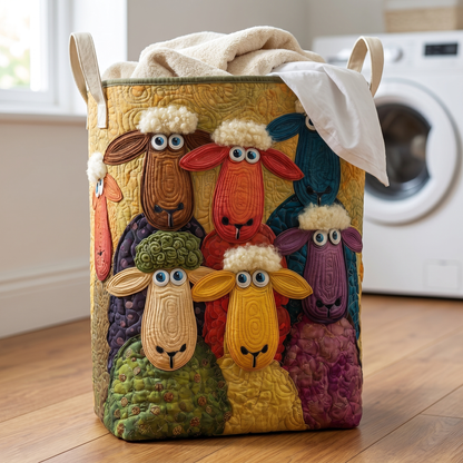 Noeleen's Handquilted Sheep Basket