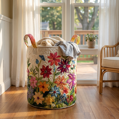 Noeleen's Handquilted Sheep Basket