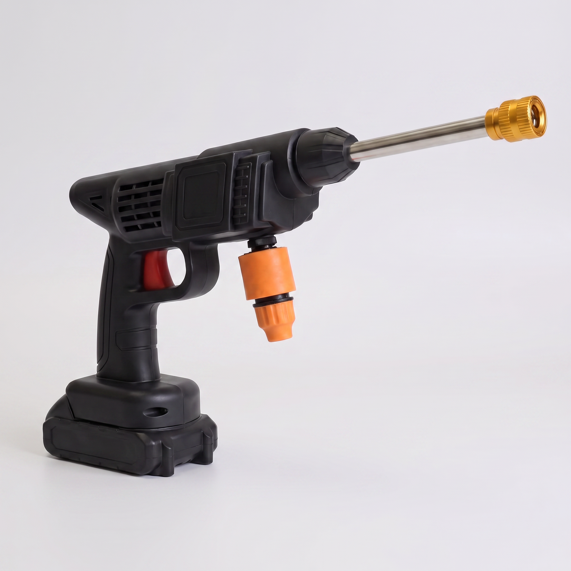 HydroLance cordless pressure washer with chrome lance and battery