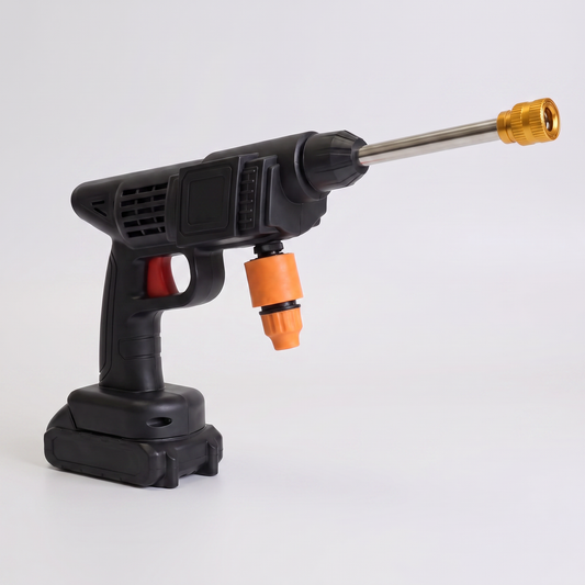 HydroLance cordless pressure washer with chrome lance and battery