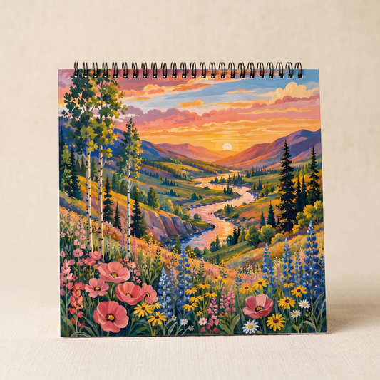 American Landscape edition - hand-painted 2027 wall calendar