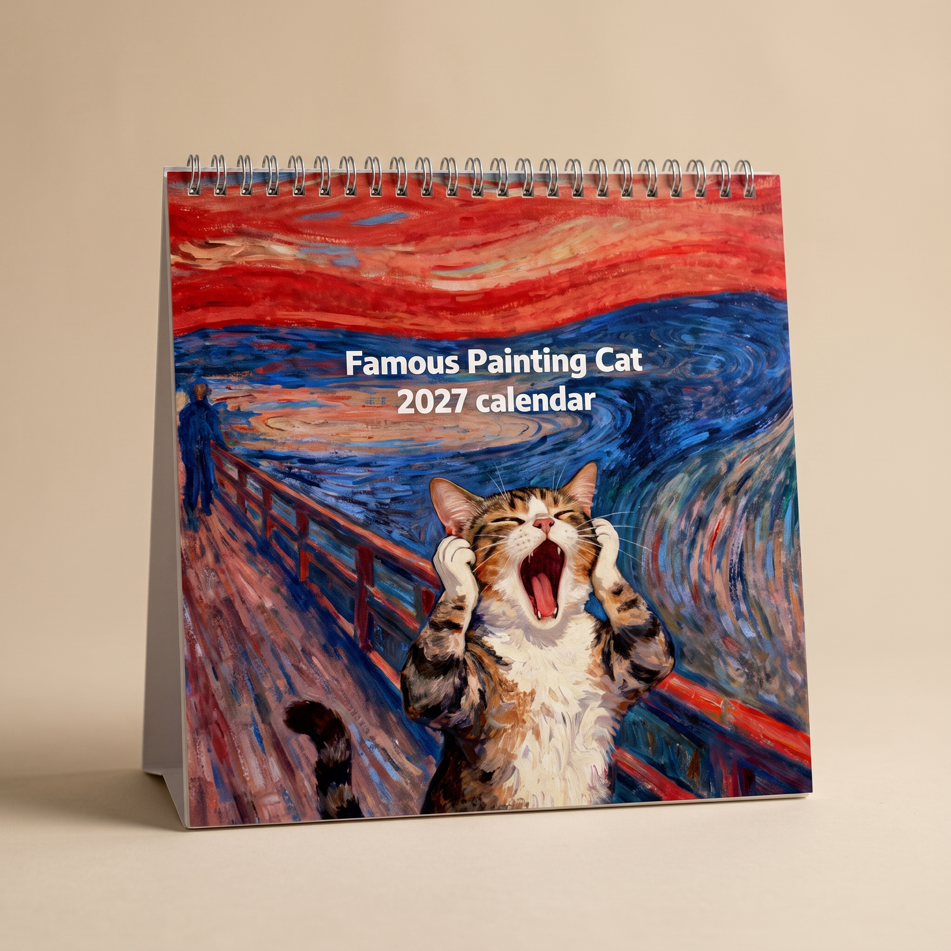 Famous Painting Cat edition - 2027 wall calendar