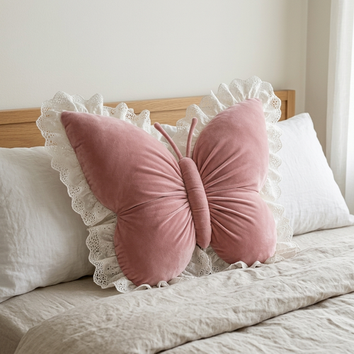 Diane's hand-sewn Butterfly Pillow