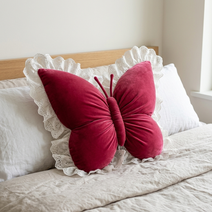 Diane's hand-sewn Butterfly Pillow