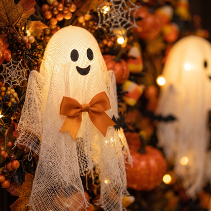 Annette's Handmade Ghost Wreath
