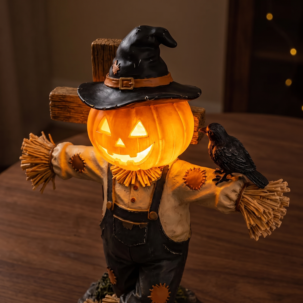 Arlene's Last Lighted Scarecrows