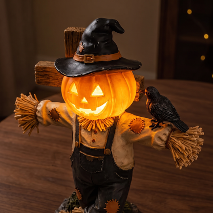 Arlene's Last Lighted Scarecrows