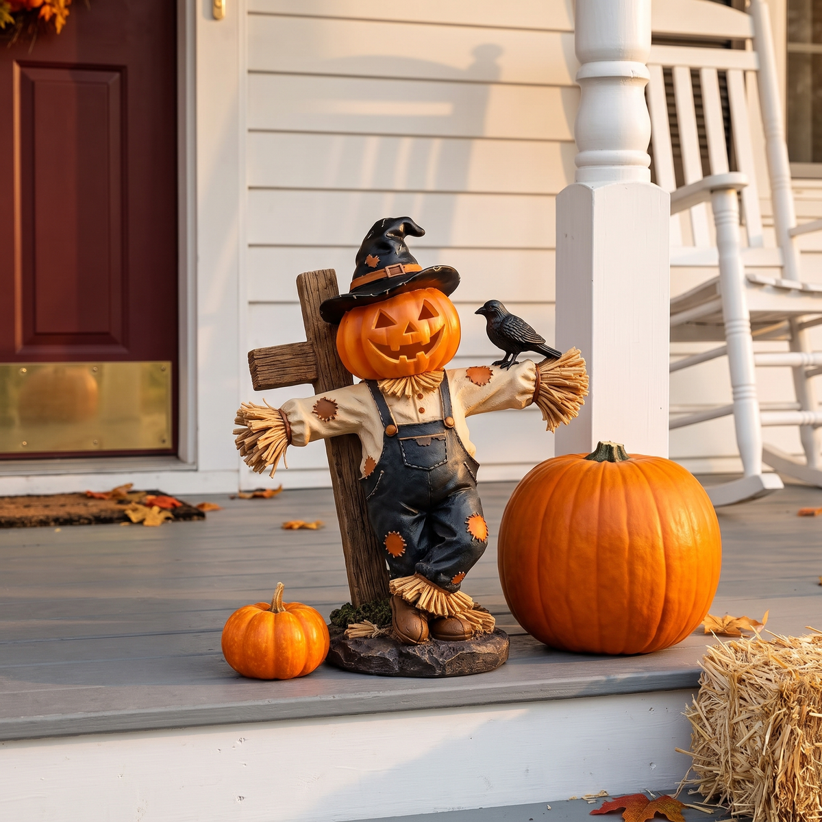Arlene's Last Lighted Scarecrows
