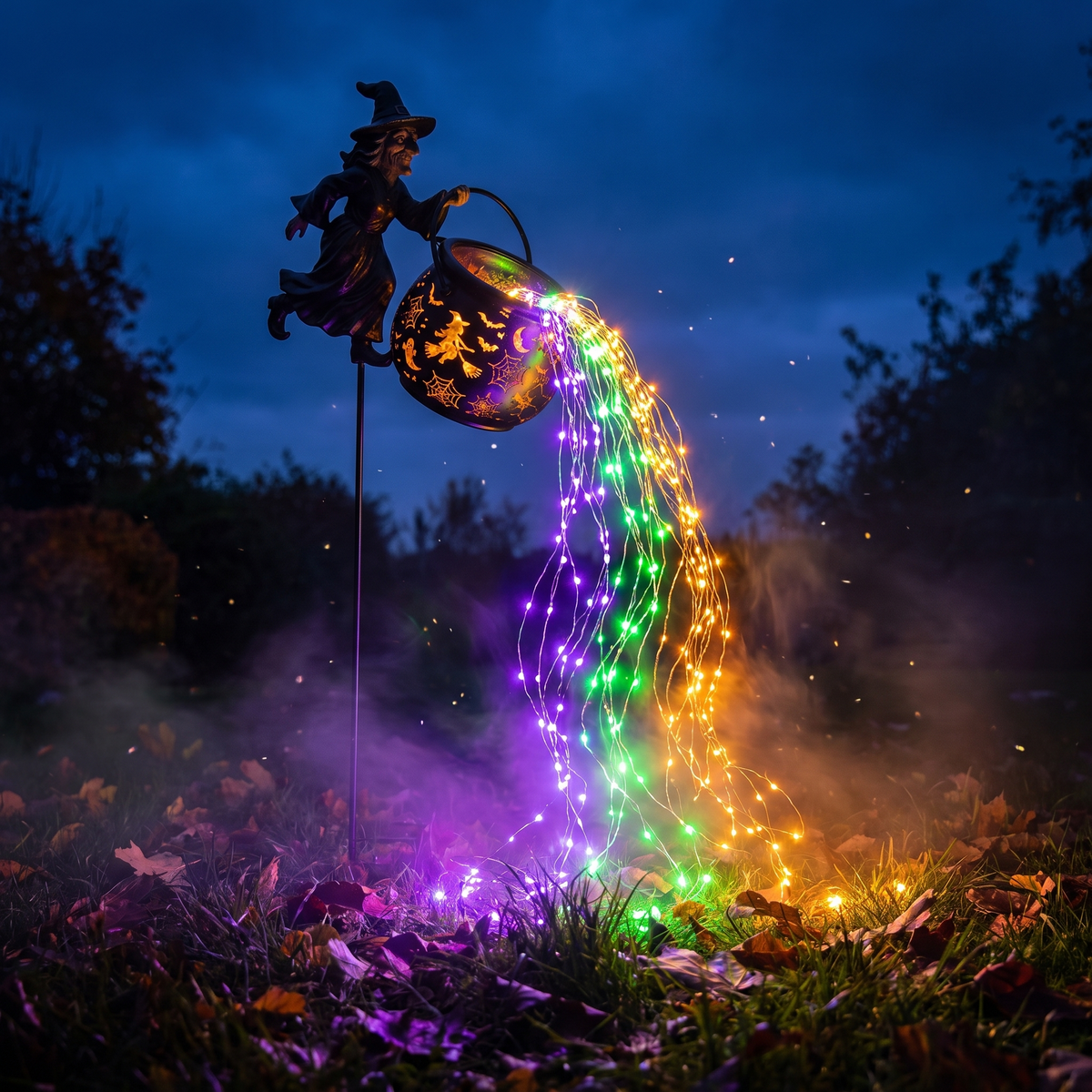 Carol's Handmade Witch Garden Lamp
