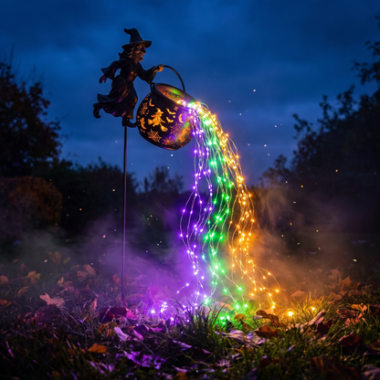 Carol's Handmade Witch Garden Lamp