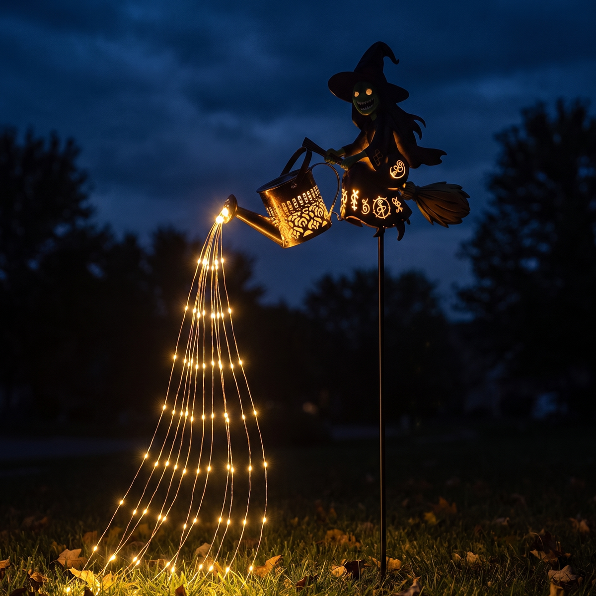 Carol's Handmade Witch Garden Lamp