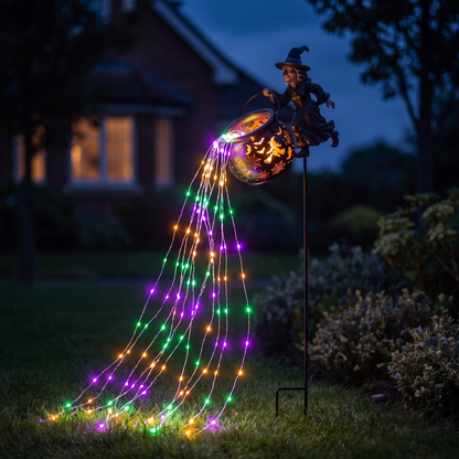 Carol's Handmade Witch Garden Lamp