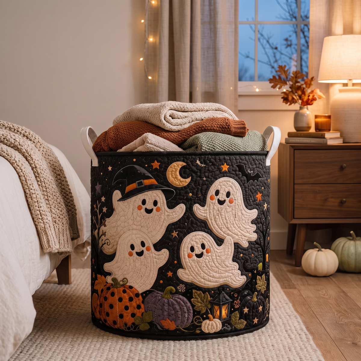 Charlene's Handquilted Halloween Baskets
