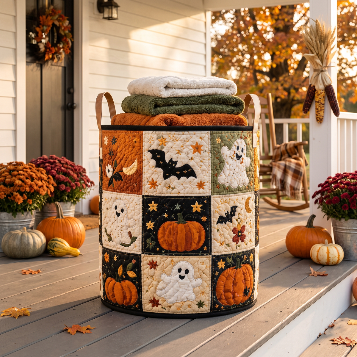 Charlene's Handquilted Halloween Baskets