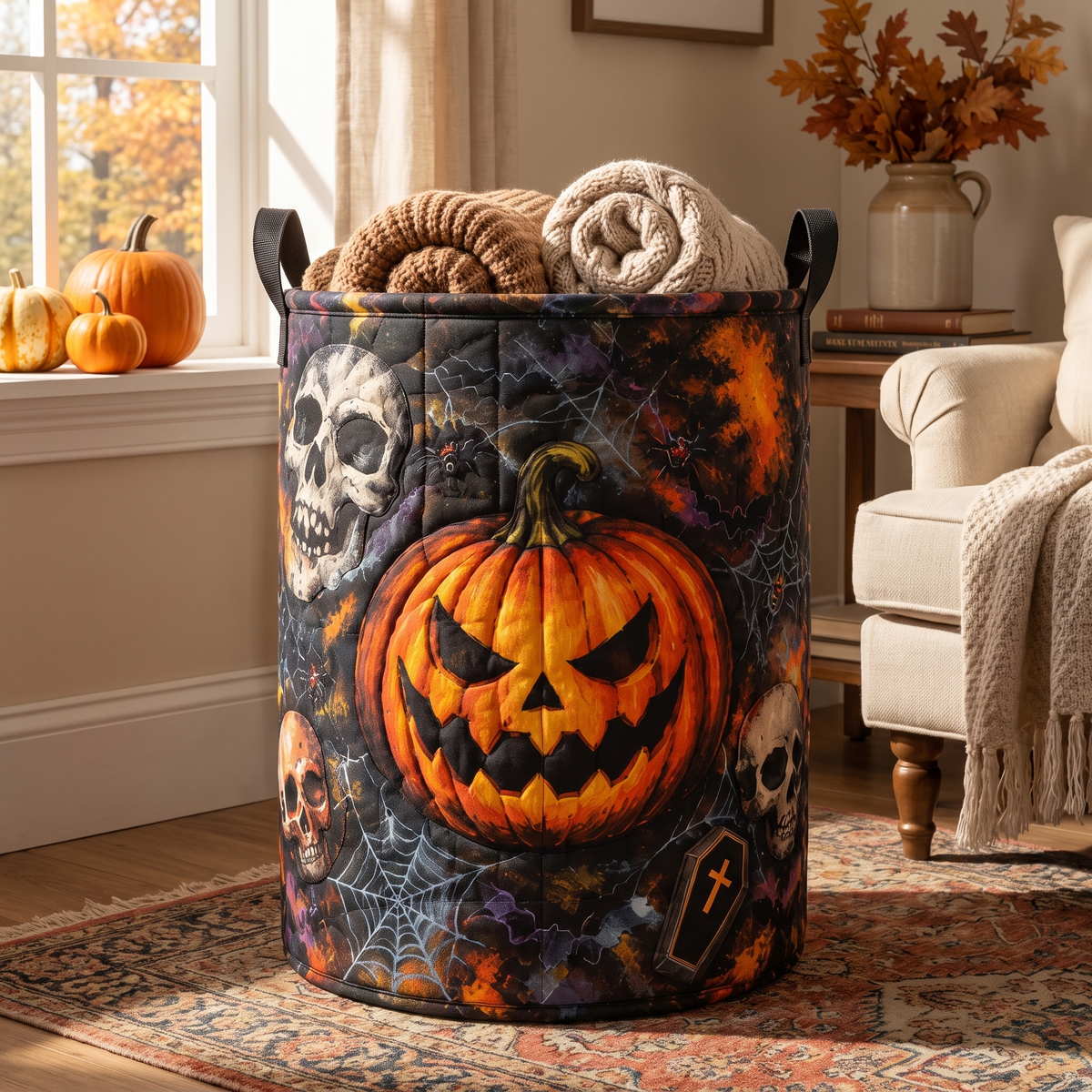 Charlene's Handquilted Halloween Baskets