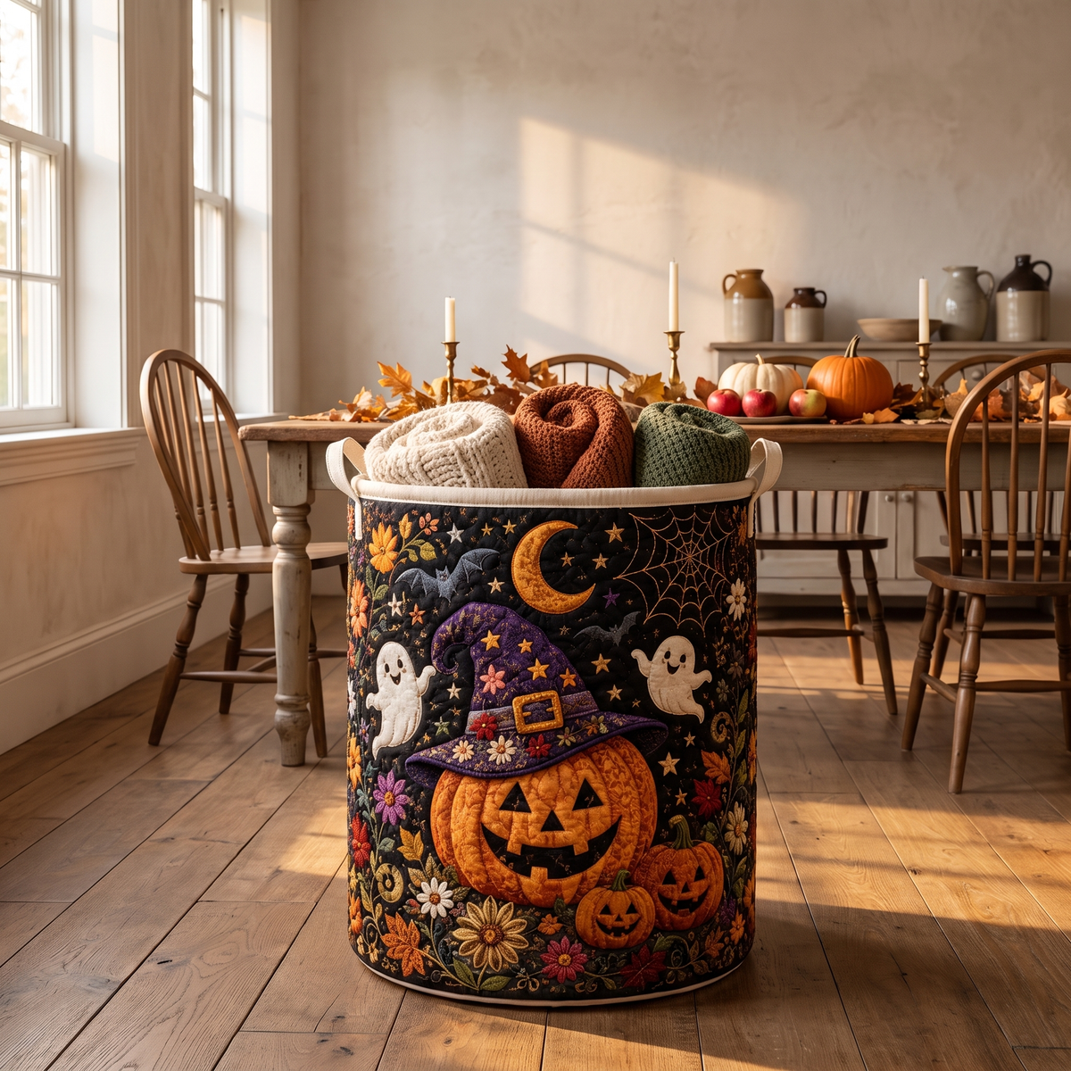 Charlene's Handquilted Halloween Baskets