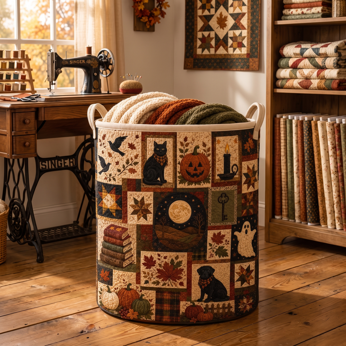 Charlene's Handquilted Halloween Baskets