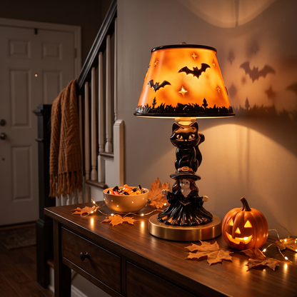 Rita's Handmade Halloween Glass Lamps