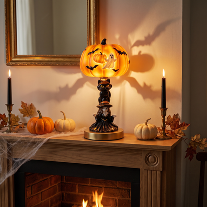 Rita's Handmade Halloween Glass Lamps