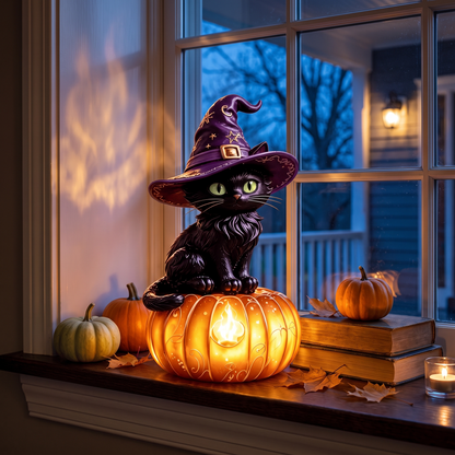 Rita's Handmade Halloween Glass Lamps