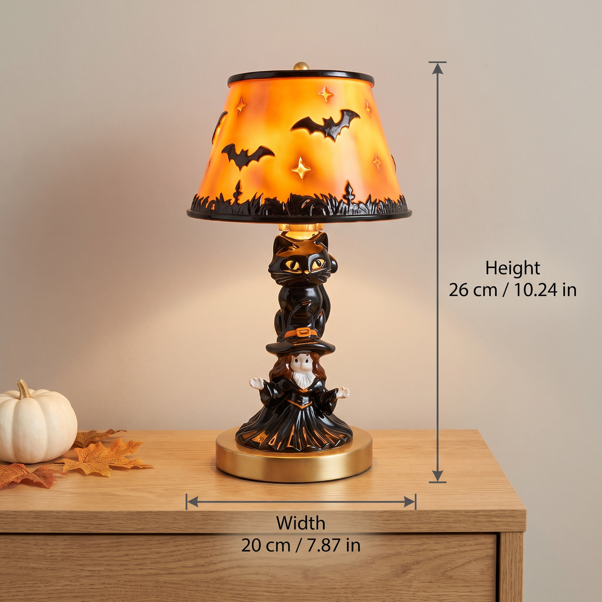 Rita's Handmade Halloween Glass Lamps