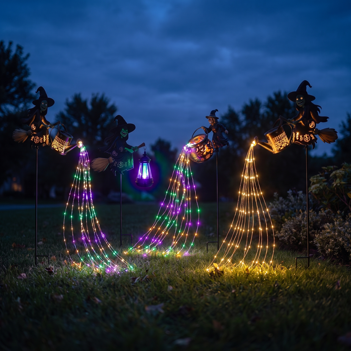 Carol's Handmade Witch Garden Lamp