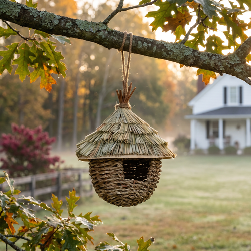 Hazel's Woven Bird House