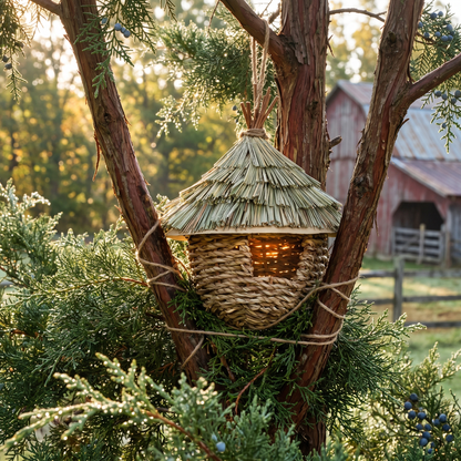 Hazel's Woven Bird House