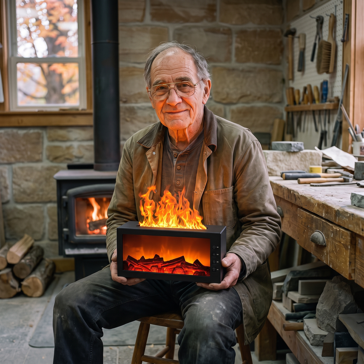 Lyall's Fireplace Diffuser – Lyall Duguid in his workshop