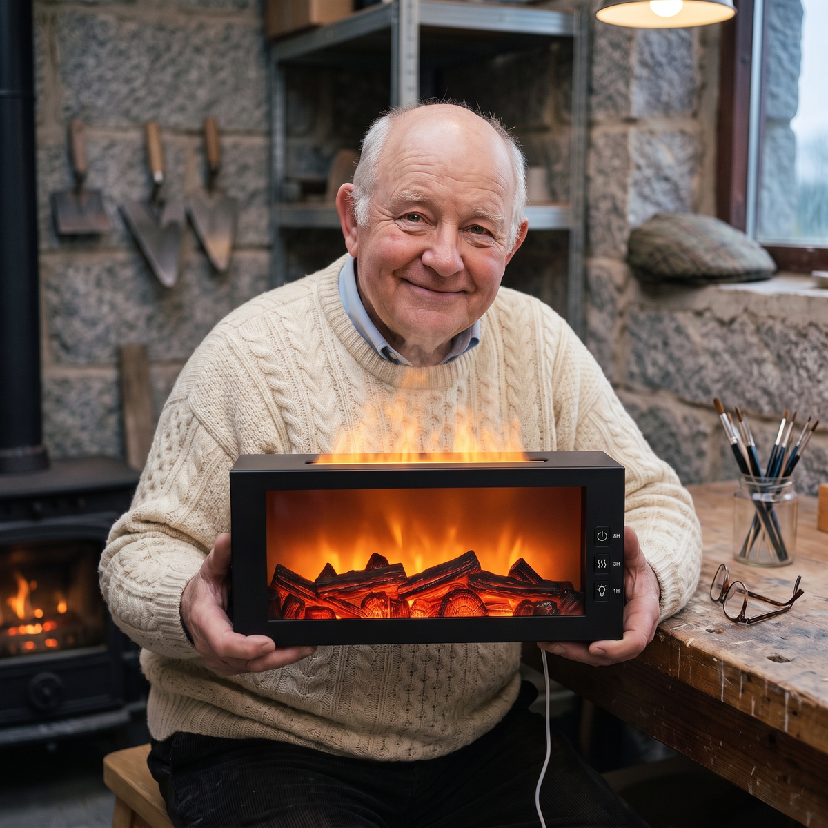 Murdo's Fireplace Diffuser – Murdo Strachan in his workshop