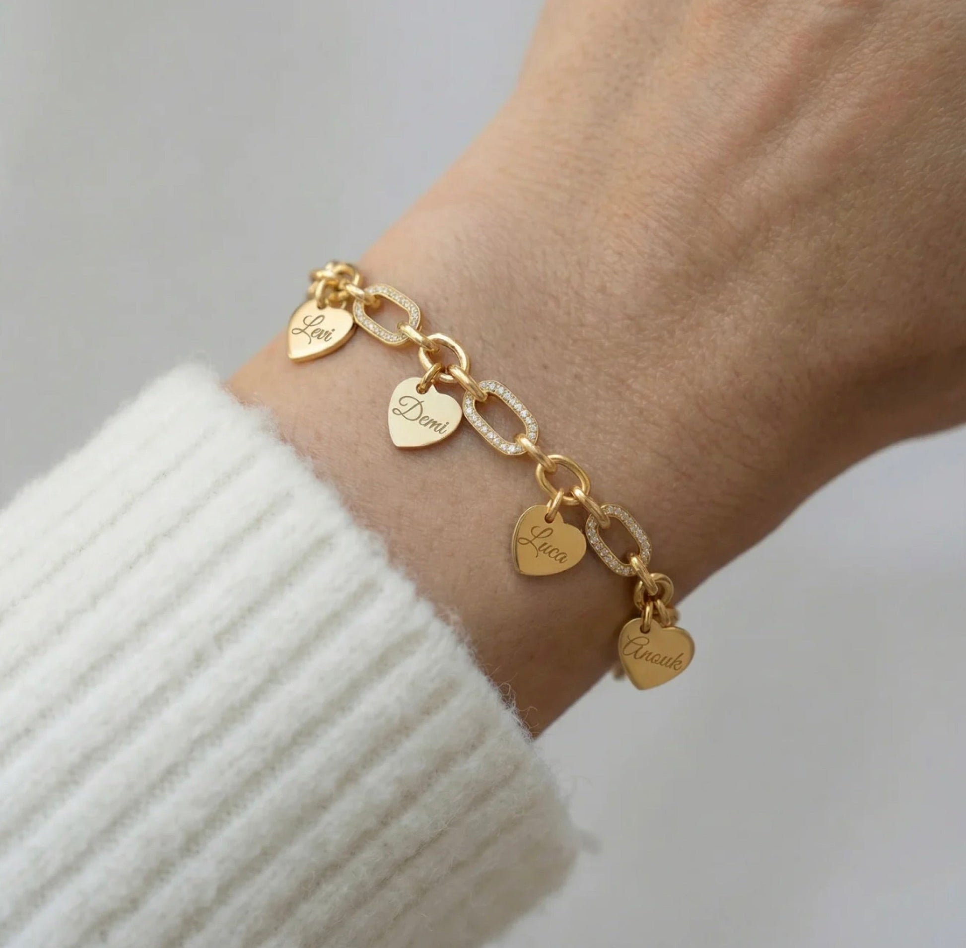 The Amara heart bracelet — styling