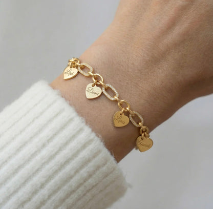 The Amara heart bracelet — styling