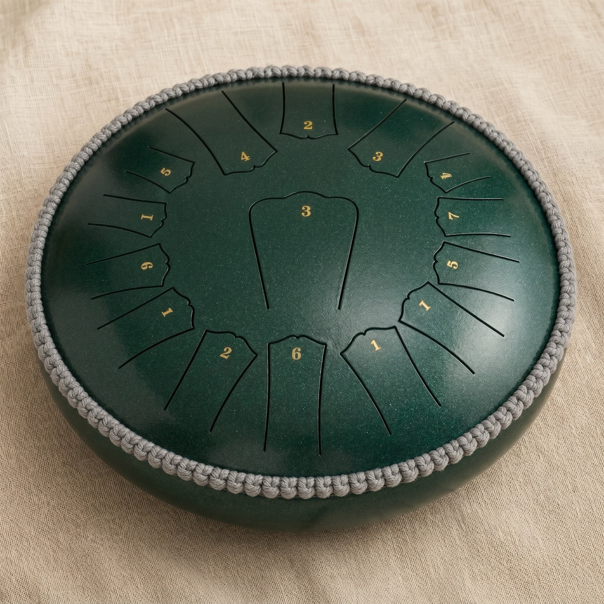 XXL Premium rain drum, deep forest green pearl finish