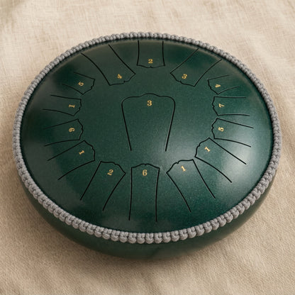 XXL Premium rain drum, deep forest green pearl finish
